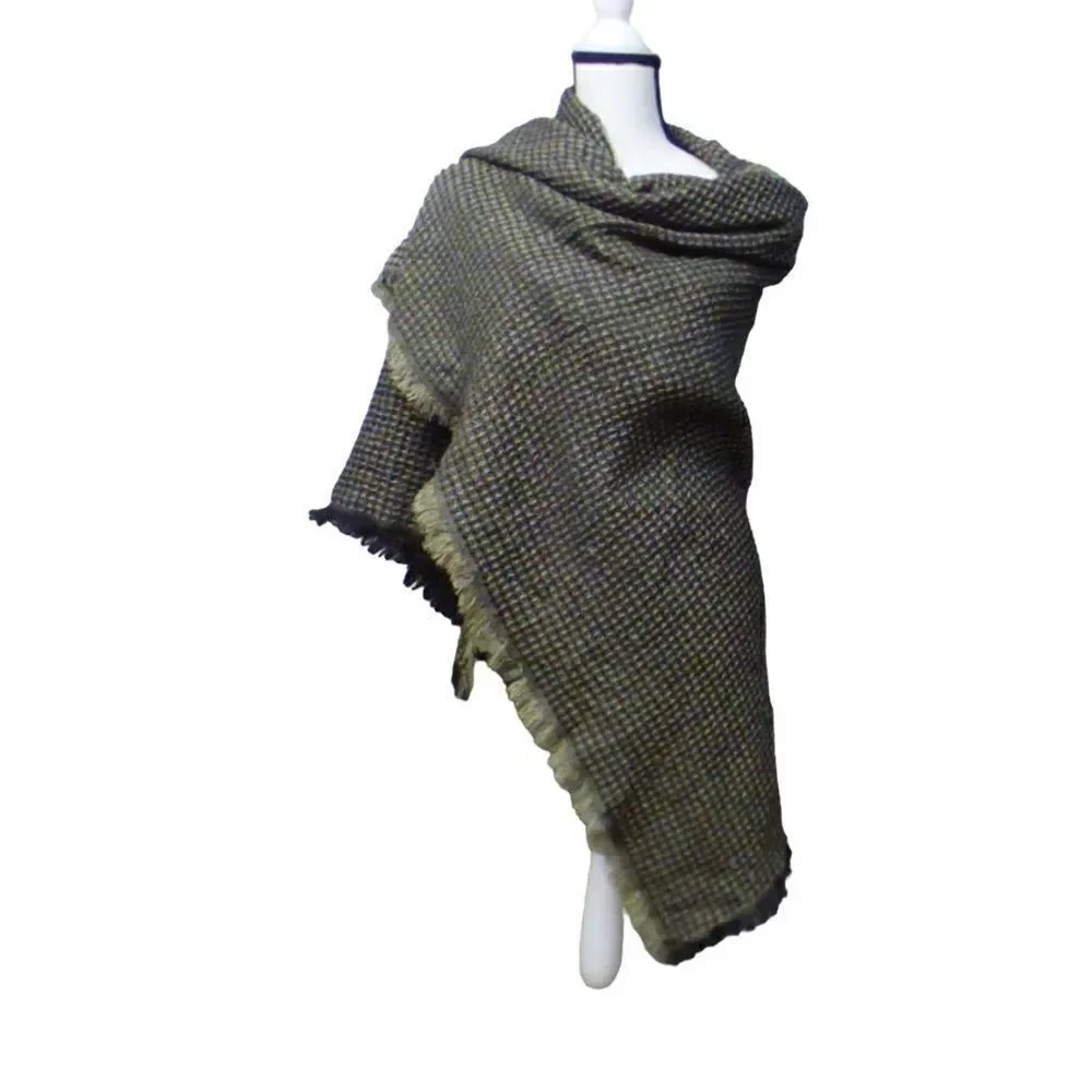Treasure & Bond Thermal Knit Scarf, Brown/Taupe, One Size